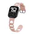 For Apple Watch Series 10 42mm Donut Hollow Silicone Watch Band(Powder Sand) - free shipping - PMc TechLife - Order now!
