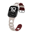 For Apple Watch Series 10 42mm Donut Hollow Silicone Watch Band(Starlight Wine Red) - free shipping - PMc TechLife - Order now!