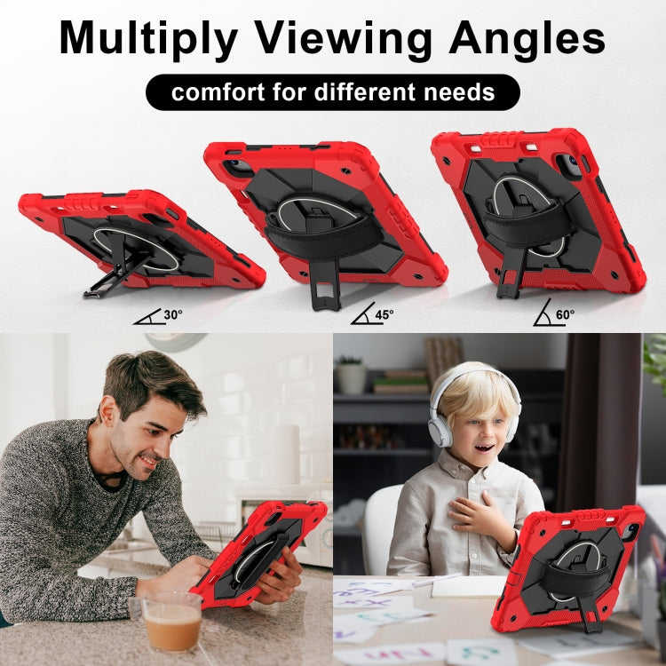 For iPad Air 11 2025 / 2024 Contrast Color Robot Silicone Hybrid PC Tablet Case(Red Black) - iPad Air 11 2025 / 2024 Cases by PMC TechLife | Online Shopping South Africa | PMC TechLife | Buy Now Pay Later Mobicred