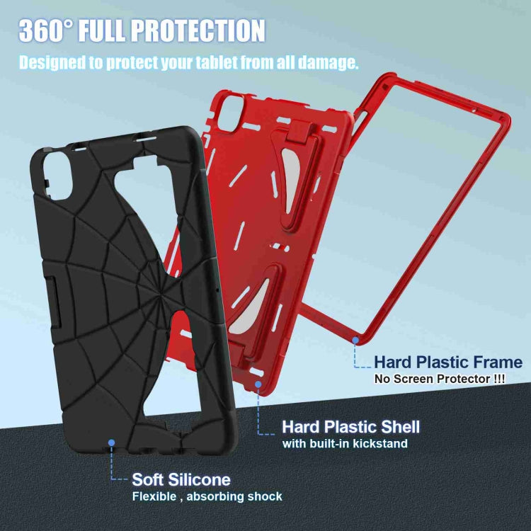 For iPad Air 11 2024 Silicone + PC Shockproof Protective Tablet Case(Black Red) - iPad Air 11 2024 Cases by PMC TechLife | Online Shopping South Africa | PMC TechLife | Buy Now Pay Later Mobicred