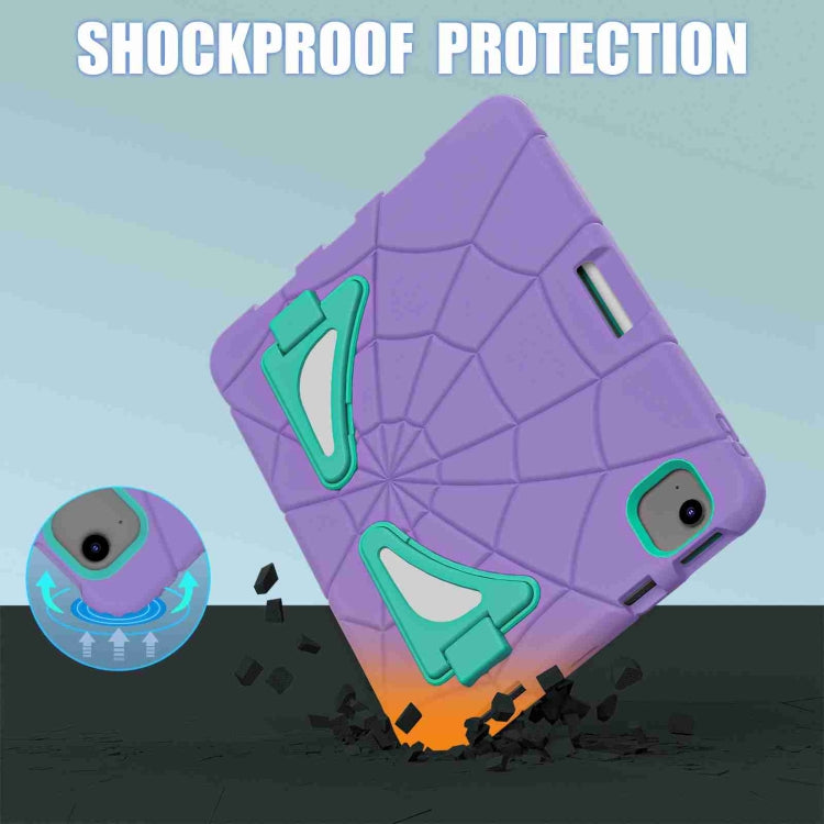 For iPad Air 11 2024 Silicone + PC Shockproof Protective Tablet Case(Purple Mint Green) - iPad Air 11 2024 Cases by PMC TechLife | Online Shopping South Africa | PMC TechLife | Buy Now Pay Later Mobicred