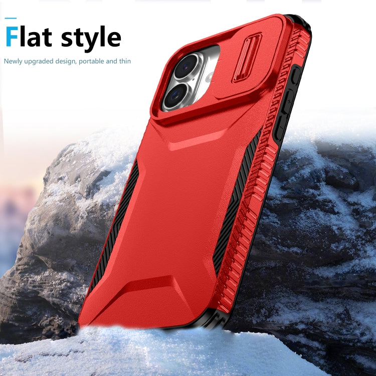 For iPhone 16 Sliding Camshield Phone Case(Red) - iPhone 16 Cases by PMC TechLife | Online Shopping South Africa | PMC TechLife | Buy Now Pay Later Mobicred