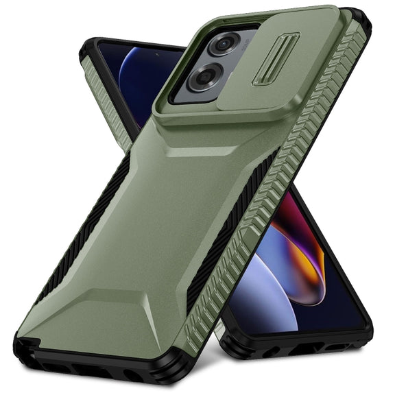 For Motorola Moto G Stylus 5G 2024 Sliding Camshield Phone Case(Alpine Green)