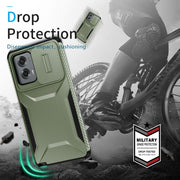 For Motorola Moto G Stylus 5G 2024 Sliding Camshield Phone Case(Alpine Green)