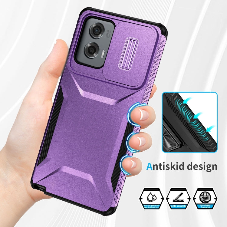 For Motorola Moto G Stylus 5G 2024 Sliding Camshield Phone Case(Purple) - Motorola Cases by PMC Jewellery | Online Shopping South Africa | PMC Jewellery | Buy Now Pay Later Mobicred