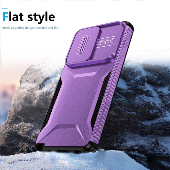 For Motorola Moto G Stylus 5G 2024 Sliding Camshield Phone Case(Purple)