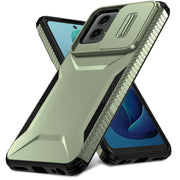 For Motorola Moto G 5G 2024 Sliding Camshield Phone Case(Alpine Green)