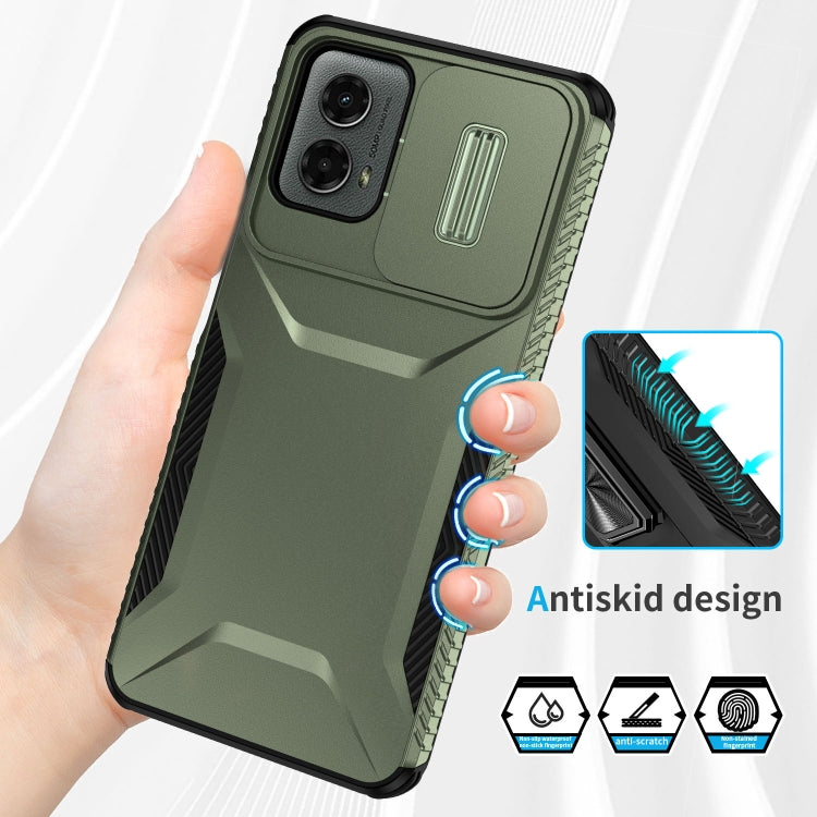 For Motorola Moto G 5G 2024 Sliding Camshield Phone Case(Alpine Green) - Motorola Cases by PMC Jewellery | Online Shopping South Africa | PMC Jewellery | Buy Now Pay Later Mobicred