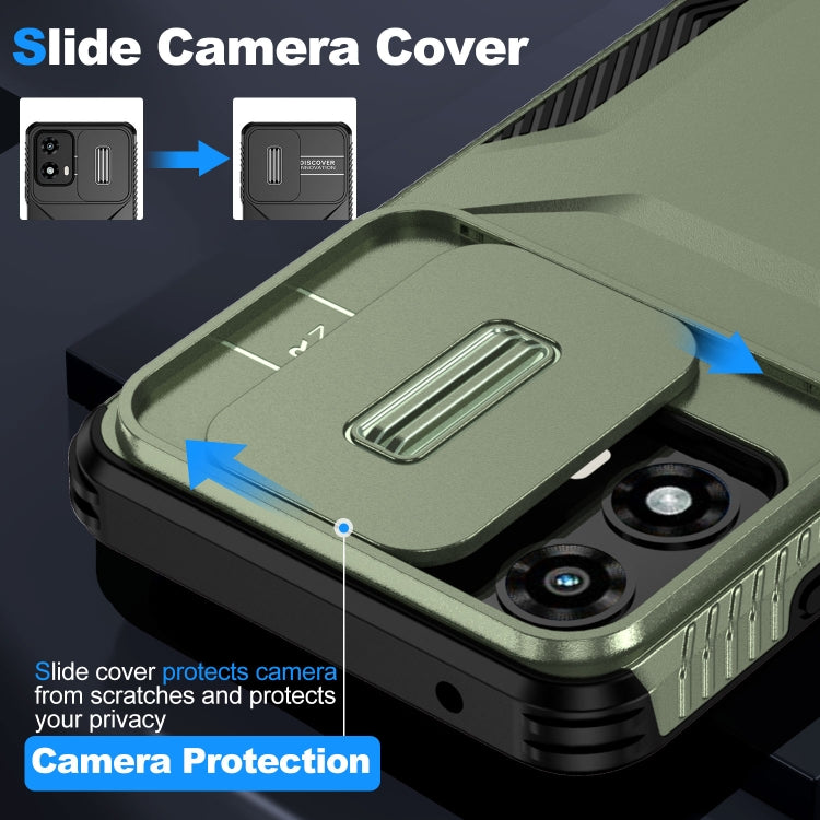For Motorola Moto G 5G 2024 Sliding Camshield Phone Case(Alpine Green) - Motorola Cases by PMC Jewellery | Online Shopping South Africa | PMC Jewellery | Buy Now Pay Later Mobicred