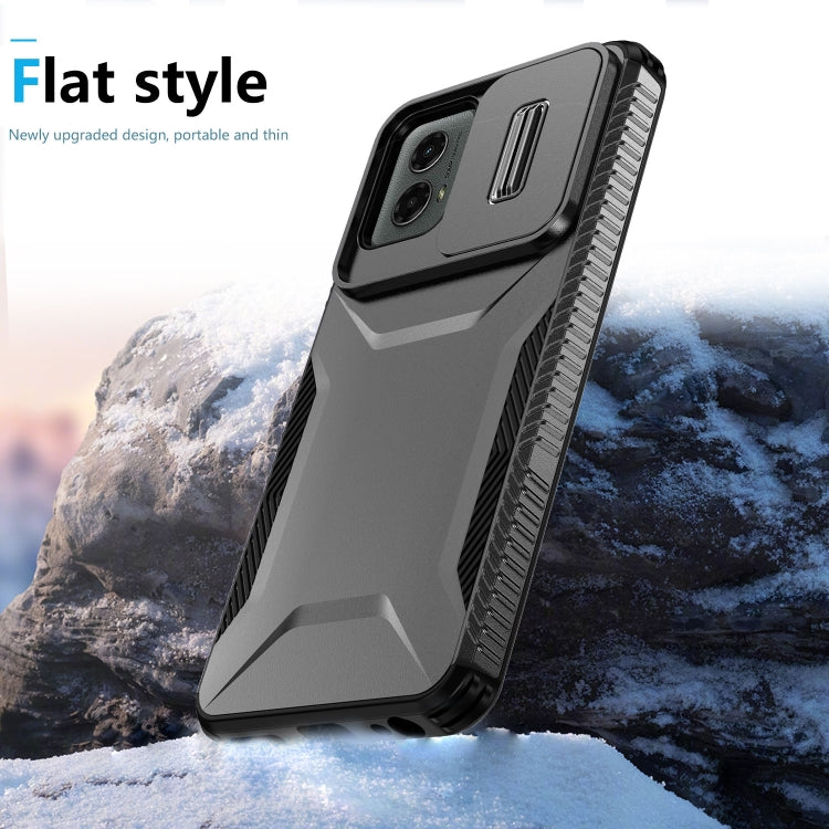 For Motorola Moto G 5G 2024 Sliding Camshield Phone Case(Black)