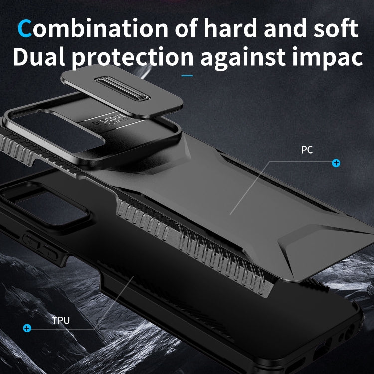 For Motorola Moto G 5G 2024 Sliding Camshield Phone Case(Black) - Motorola Cases by PMC Jewellery | Online Shopping South Africa | PMC Jewellery | Buy Now Pay Later Mobicred