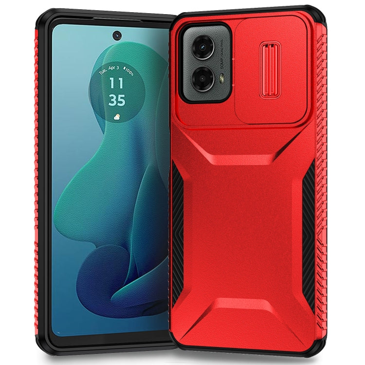 For Motorola Moto G 5G 2024 Sliding Camshield Phone Case(Red) - Motorola Cases by PMC Jewellery | Online Shopping South Africa | PMC Jewellery | Buy Now Pay Later Mobicred