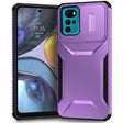For Motorola Moto G22 2024 Sliding Camshield Phone Case(Purple) - free shipping - PMC Jewellery - Order now!