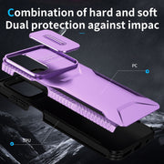 For Motorola Moto G22 2024 Sliding Camshield Phone Case(Purple)