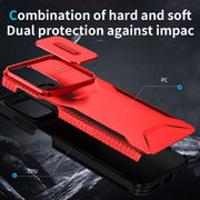 For Motorola Moto G Play 4G 2024 Sliding Camshield Phone Case(Red)