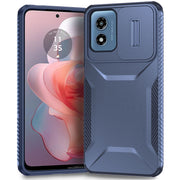 For Motorola Moto G Play 4G 2024 Sliding Camshield Phone Case(Blue)