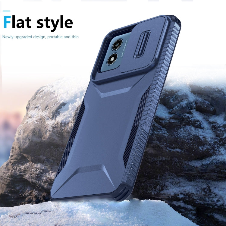 For Motorola Moto G Play 4G 2024 Sliding Camshield Phone Case(Blue) - Motorola Cases by PMC Jewellery | Online Shopping South Africa | PMC Jewellery | Buy Now Pay Later Mobicred