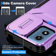 For Motorola Moto G Play 4G 2024 Sliding Camshield Phone Case(Purple)