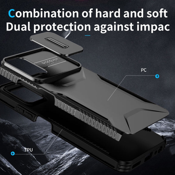 For Motorola Moto G Power 5G 2024 Sliding Camshield Phone Case(Black)