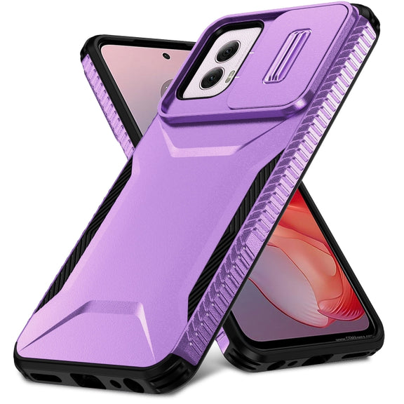 For Motorola Moto G Power 5G 2024 Sliding Camshield Phone Case(Purple)