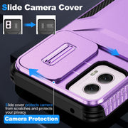 For Motorola Moto G Power 5G 2024 Sliding Camshield Phone Case(Purple)