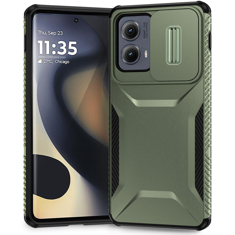 For Motorola Edge 5G 2024 Sliding Camshield Phone Case(Alpine Green) - Motorola Cases by PMC Jewellery | Online Shopping South Africa | PMC Jewellery | Buy Now Pay Later Mobicred
