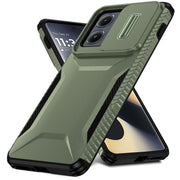 For Motorola Edge 5G 2024 Sliding Camshield Phone Case(Alpine Green)