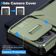 For Motorola Edge 5G 2024 Sliding Camshield Phone Case(Alpine Green)