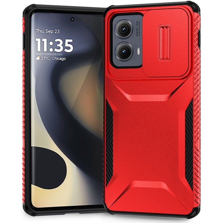 For Motorola Edge 5G 2024 Sliding Camshield Phone Case(Red) - free shipping - PMC Jewellery - Order now!