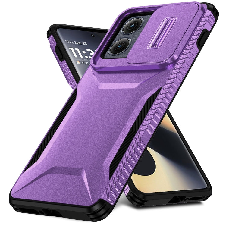 For Motorola Edge 5G 2024 Sliding Camshield Phone Case(Purple) - free shipping - PMC Jewellery - Order now!