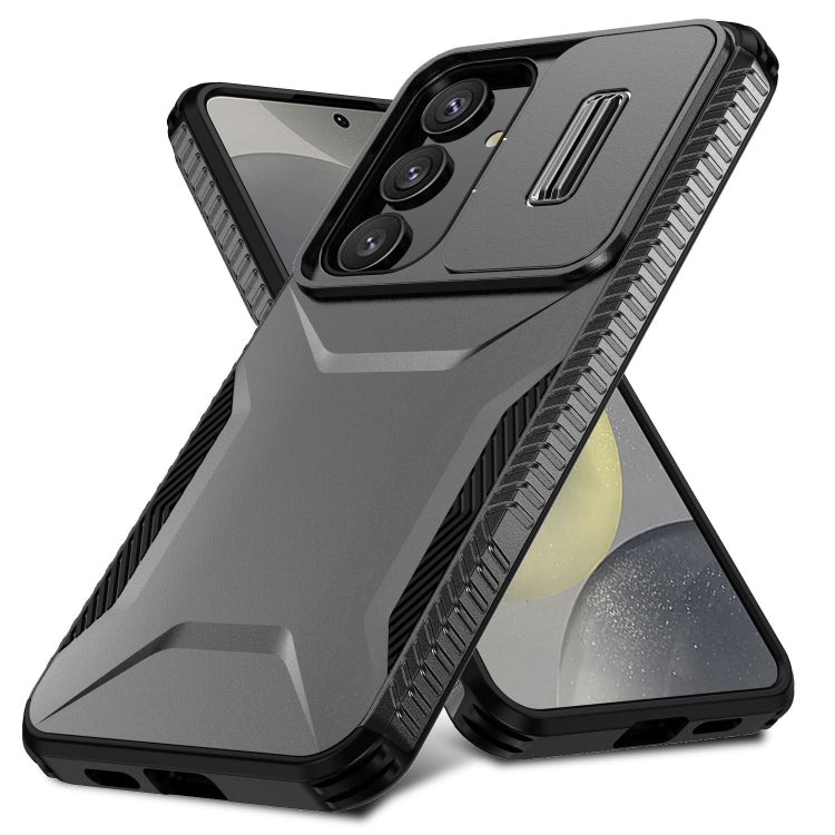 For Samsung Galaxy S25 5G / S24 5G Sliding Camshield Phone Case(Black)