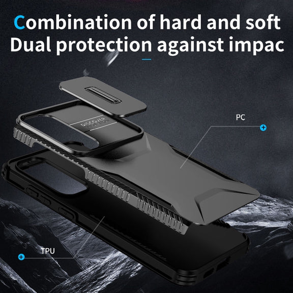 For Samsung Galaxy S25 5G / S24 5G Sliding Camshield Phone Case(Black)