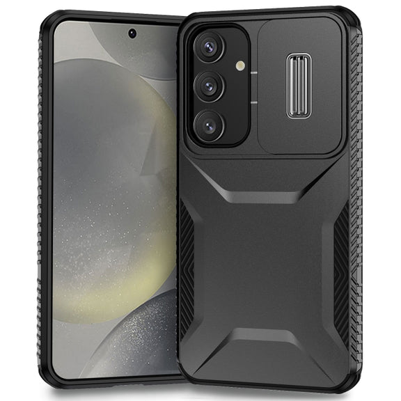 For Samsung Galaxy S25 5G / S24 5G Sliding Camshield Phone Case(Black)