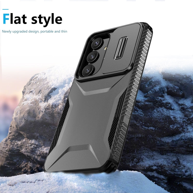 For Samsung Galaxy S25 5G / S24 5G Sliding Camshield Phone Case(Black)