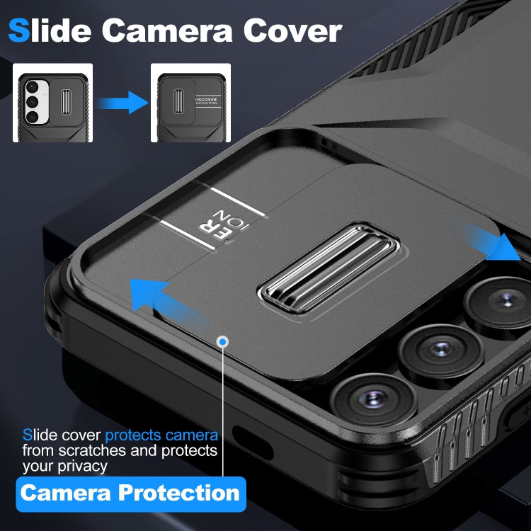 For Samsung Galaxy S25 5G / S24 5G Sliding Camshield Phone Case(Black)