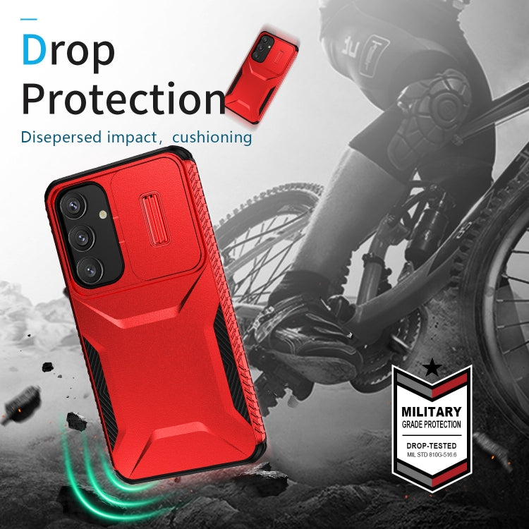For Samsung Galaxy S25 5G / S24 5G Sliding Camshield Phone Case(Red) - Galaxy S24 5G Cases by PMC Jewellery | Online Shopping South Africa | PMC Jewellery | Buy Now Pay Later Mobicred