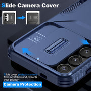 For Samsung Galaxy S25 5G / S24 5G Sliding Camshield Phone Case(Blue)