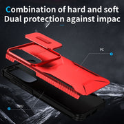 For Samsung Galaxy S25+ 5G / S24+ 5G Sliding Camshield Phone Case(Red)