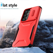 For Samsung Galaxy S25+ 5G / S24+ 5G Sliding Camshield Phone Case(Red)