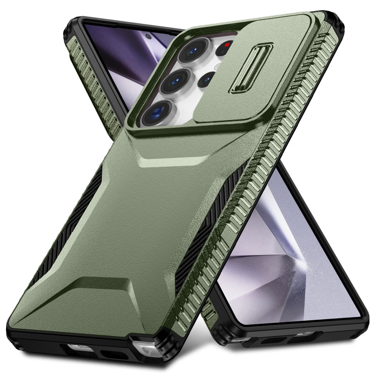 For Samsung Galaxy S25 Ultra 5G Sliding Camshield Phone Case(Alpine Green) - free shipping - PMC Jewellery - Order now!