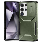 For Samsung Galaxy S25 Ultra 5G Sliding Camshield Phone Case(Alpine Green)