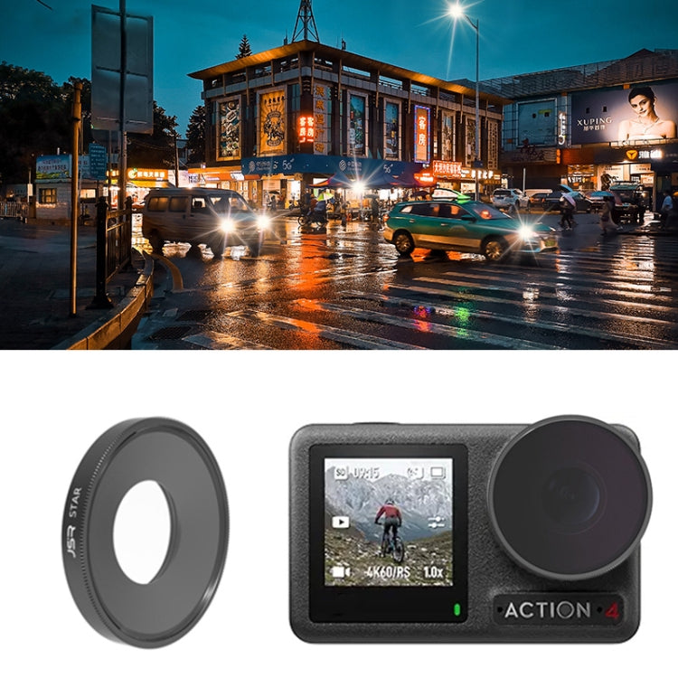 For DJI Osmo Action 4 JUNESTAR Threaded Camera Lens Filter, Filter:STAR - Lens Filter by JSR | Online Shopping South Africa | PMC TechLife | Buy Now Pay Later Mobicred