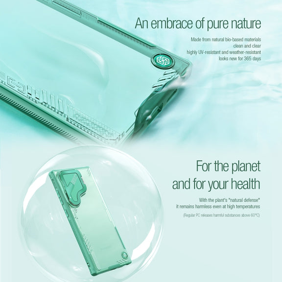 For Samsung Galaxy S24 Ultra 5G NILLKIN Ice Sky Prop Series Phone Case(Green)
