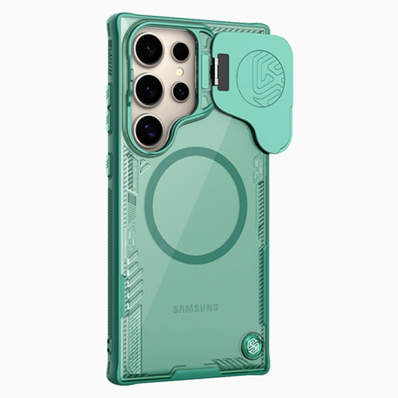 For Samsung Galaxy S24 Ultra 5G NILLKIN Ice Air Prop Series MagSafe Magnetic Cover Version Phone Case(Green)