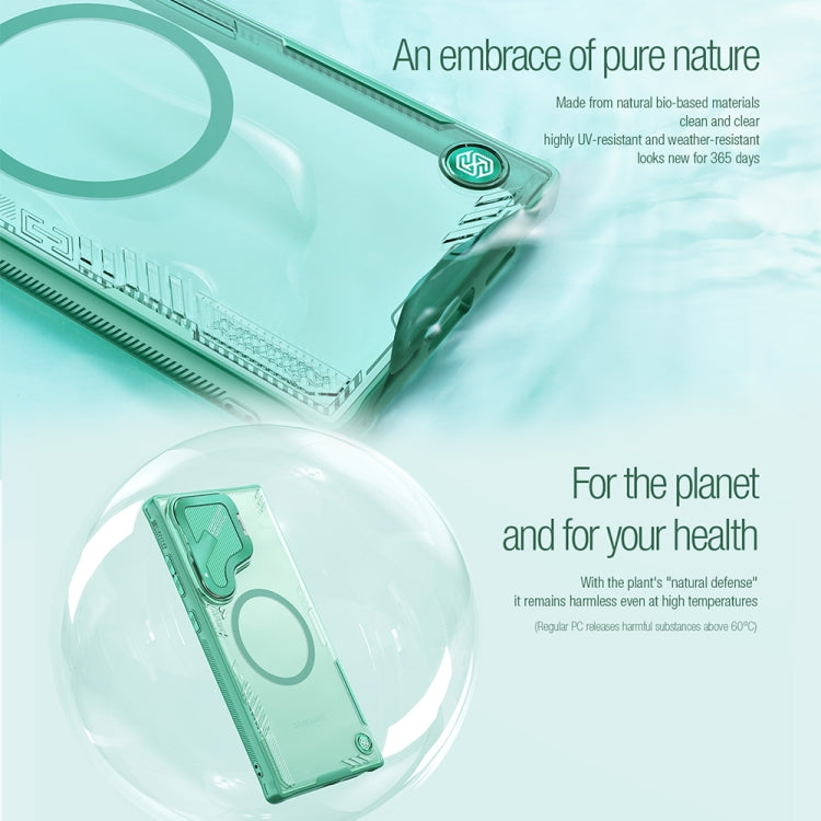 For Samsung Galaxy S24 Ultra 5G NILLKIN Ice Air Prop Series MagSafe Magnetic Cover Version Phone Case(Green)