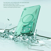 For Samsung Galaxy S24 Ultra 5G NILLKIN Ice Air Prop Series MagSafe Magnetic Cover Version Phone Case(Green)