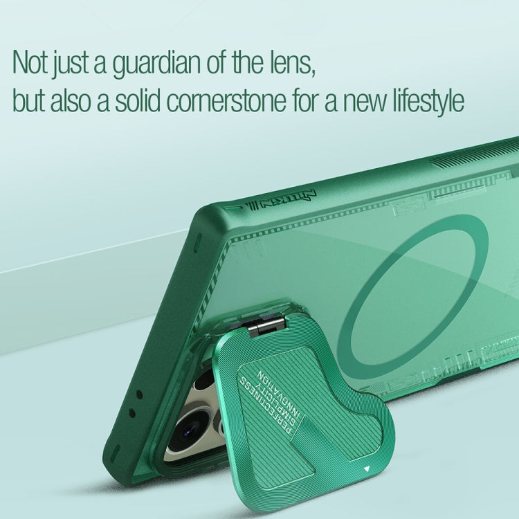 For Samsung Galaxy S24 Ultra 5G NILLKIN Ice Air Prop Series MagSafe Magnetic Cover Version Phone Case(Green)