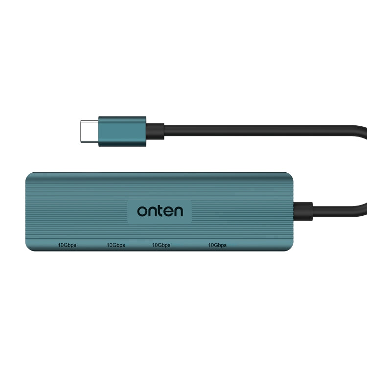 Onten UC622 10Gbps USB-C / Type-C to 2 x USB + 2 x USB-C / Type-C 4 in 1 HUB Docking Station, Length:1.5m(Green) - free shipping - PMC Jewellery - Order now!