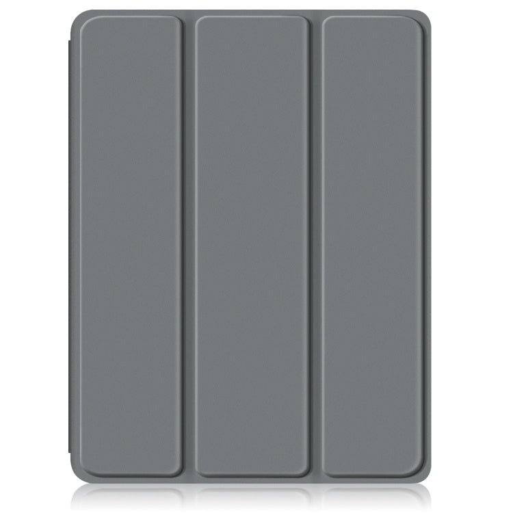 For iPad Air 11 2024 / Pro 11 2022 Acrylic 3-Fold Smart Leather Tablet Case(Grey)