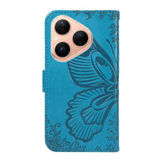 For Huawei Pura 80 5G Swallowtail Butterfly Embossed Leather Phone Case(Blue)